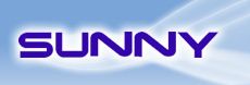 A SUNNY autógumi gyártó logója.